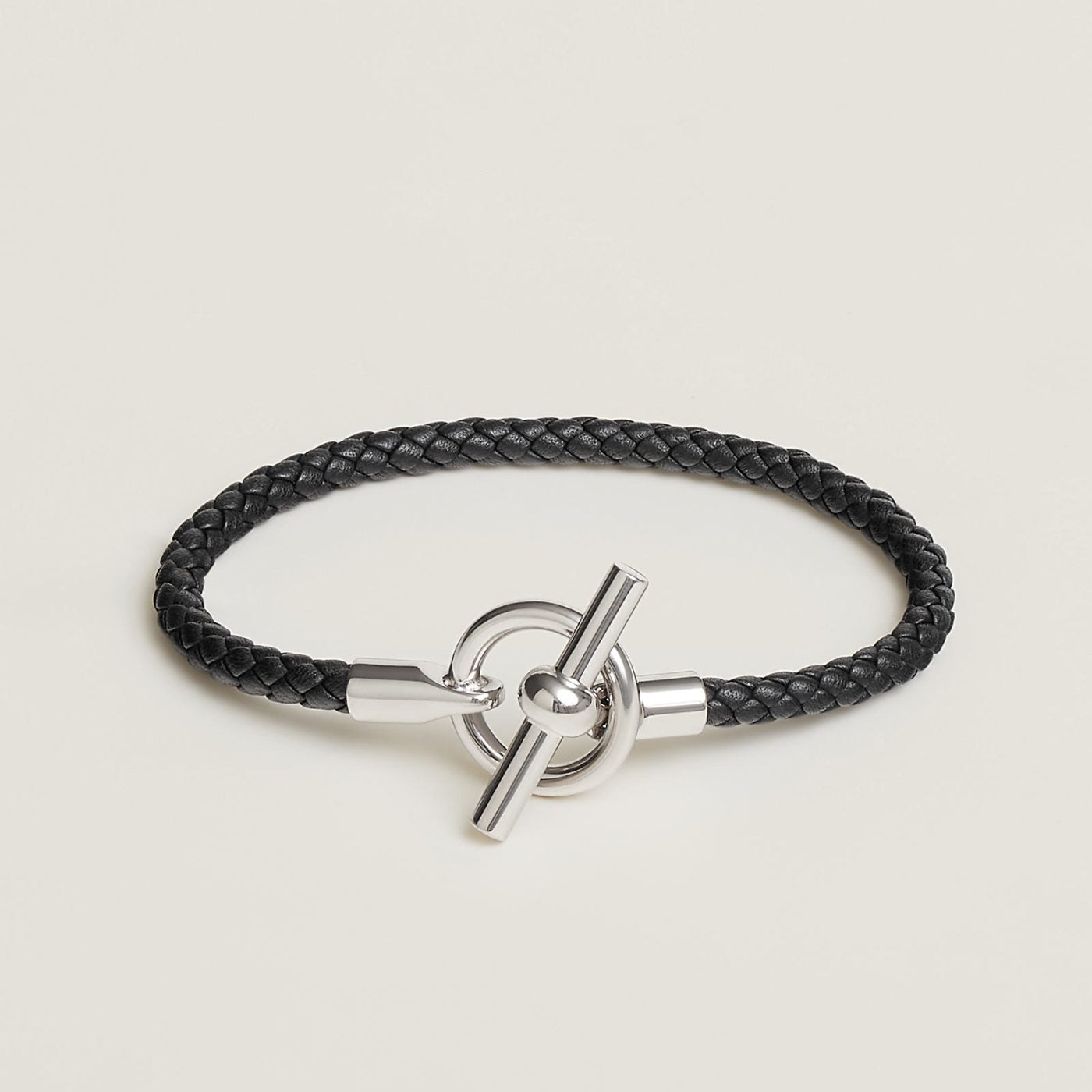 Leather and metal piece